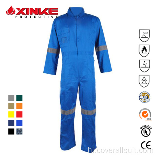 Oem थोक कपास Fireproof काम Coveralls